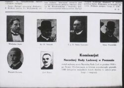Komisariat NRL. W. Seyda, ks. St. Adamski, S.Łaszewski, A. Poszwiński, W. Korfanty, J. Rymer (APP)
