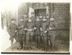 Staff members of the 2nd battalion, 1st Greater Poland Rifle Regiment, Babruysk, March 1920. 