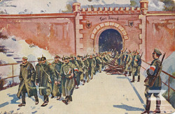 Disarming the remaining German forces in the Poznań forts.