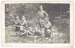 A group of soldiers from the 8th Company of the 9th Greater Poland Rifle Regiment (1919)