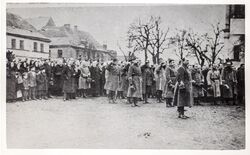 Field mass in the market square in Zbąszyń (17/01/1920)