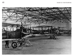 Workshops of the Air Base in Ławica. In the photo there are reconnaissance aircraft –a Rumpler C.Ib No. 124/18 (German No.: 3088/18), a C.I No. 13./... and one other aircraft whose number is not visible, also an Albatros C.Ia No. 118/17 (German No. 15559/17). Photo from the collection of Priest R. Kulczyński SDB