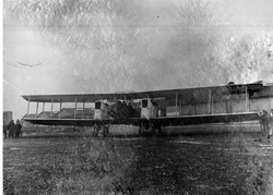 Two-engine bomber - Gotha G.IV from the depot of the 21st Destroyer Squadron.
Photo from the collections of the “Polona” Digital National Library