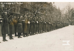 The 1st Greater Poland Rifle Regiment taking the oath. Poznań, 26/01/1919