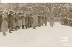 The 1st Greater Poland Rifle Regiment taking the oath. Poznań, 26/01/1919